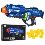 Blaze Storm Battery Operated Soft Ball Nerf Gun with 12 pcs Foam Balls - بليز ستورم