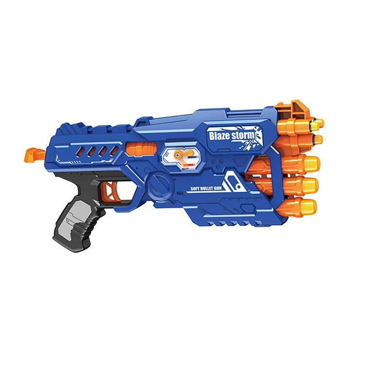 Blaze Storm Manual Pulling Air Soft Bullet Shooter Toy Gun - بليز ستورم