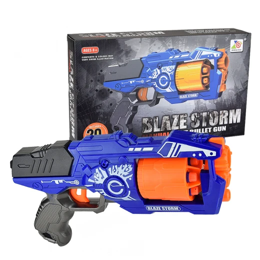 Blaze Storm Plastic Indoor Shooting Toy, Soft Bullet Dart Gun - بليز ستورم - Image 4