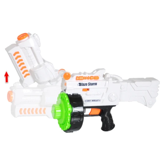 Blaze Storm Battery Operated Soft Dart Gun with 20 pcs Soft Darts & 20 pcs Suction Cup Darts - بليز ستورم - Image 4