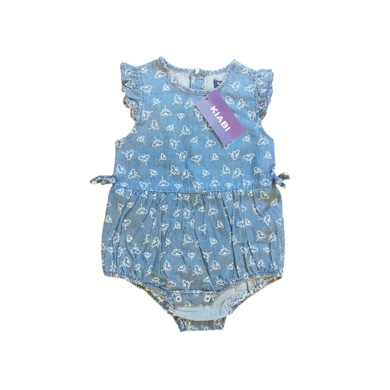 Kiabi Girls' Overalls Butterfly, 9-12 Months