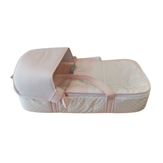 Cambrass Carry Cot Hood Foam Star Pink 70X36 cm