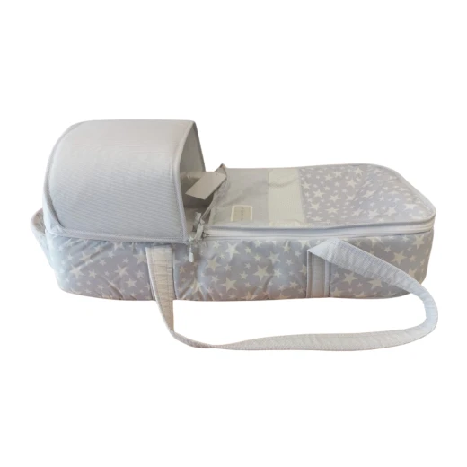 Cambrass Carry Cot Hood Foam Star Grey 70X36 cm