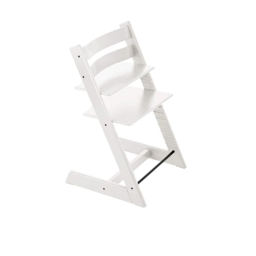 Stokke Classic Tripp Trapp Wooden High Chair, White Stokke Classic Tripp Trapp Wooden High Chair, White