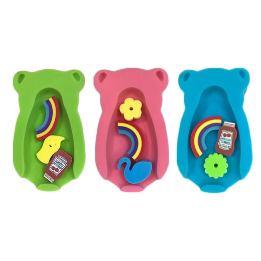 Baby Love Comfy Baby Teddy Bath Sponge, Red - Image 3