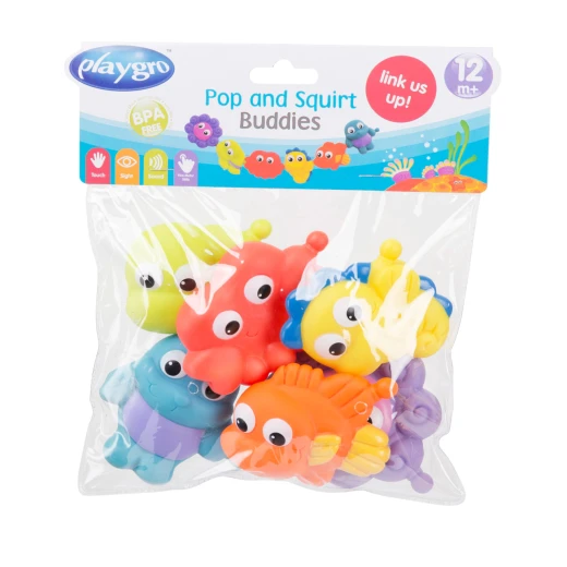 Playgro - Pop And Squirt Buddies (6pcs)