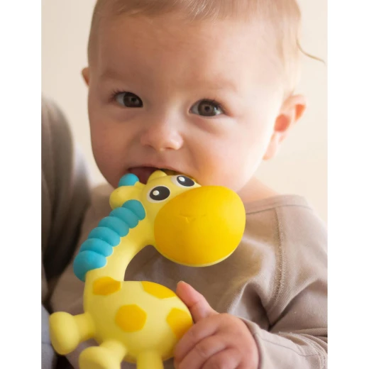 Playgro Squeak and Soothe Natural Teether - بلاي جرو - Image 4