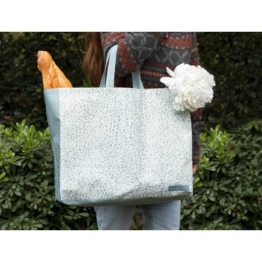 Madame Coco Marseille Shopping Bag - Blue / White Madame Coco Marseille Shopping Bag - Blue / White