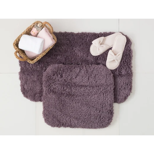 Madame Coco Shepp Bath Mats - Burgundy