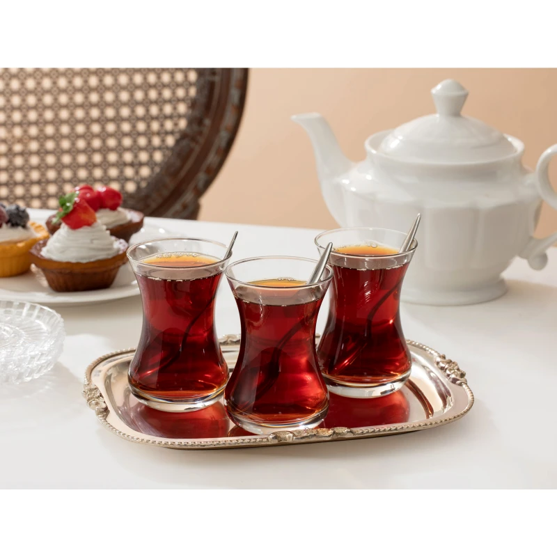 Madame Coco Lavem Set of 6 Tea Glasses 155 ml - مدام كوكو