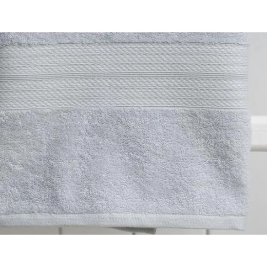 Madame Coco Roxane Bath Towel - Light Grey - مدام كوكو - Image 2