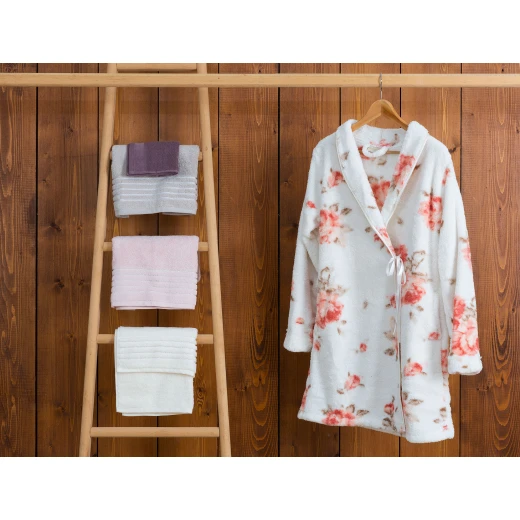 Madame Coco Chame Women Printed Wellsoft Kimono Bathrobe (L - XL)