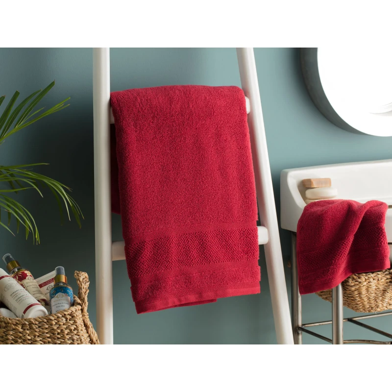Daily Microcotton Towel - Red - مدام كوكو