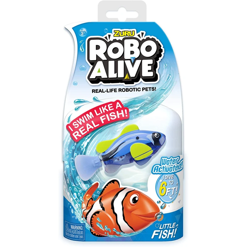 Robo Robo Alive Water Activated Fish Battery-Powered - زورو