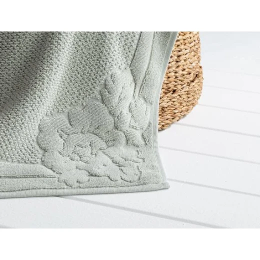 Madame Coco Olive Foot Towel - Light Green - مدام كوكو - Image 2
