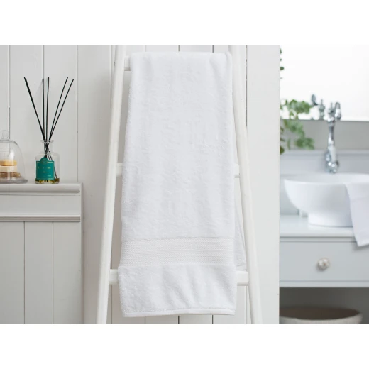 Madame Coco Roxane Bath Towel - White Madame Coco Roxane Bath Towel - White