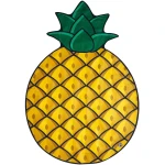 BigMouth Gigantic Pineapple Beach Blanket - بيج ماوث