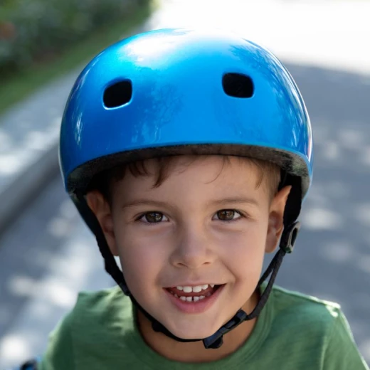 Micro PC Helmet, Dark Blue Metallic, Medium - مايكرو - Image 2