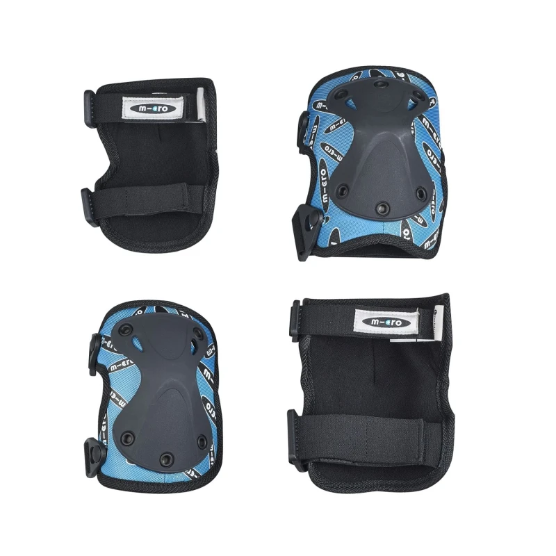 Micro Knee/ Elbow Pad Medium Blue Set - مايكرو