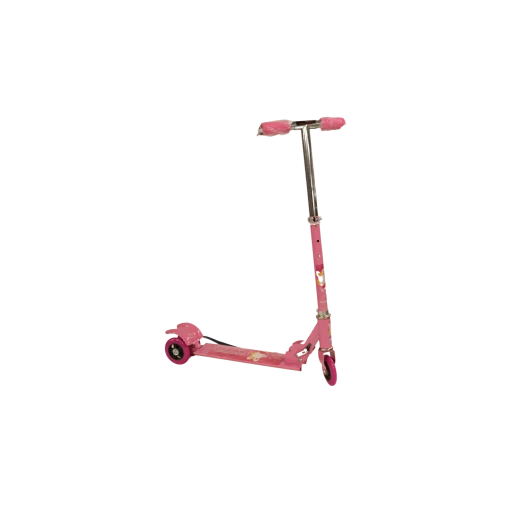 Scooter With Front and Back Wheels, Pink Scooter With Front and Back Wheels, Pink