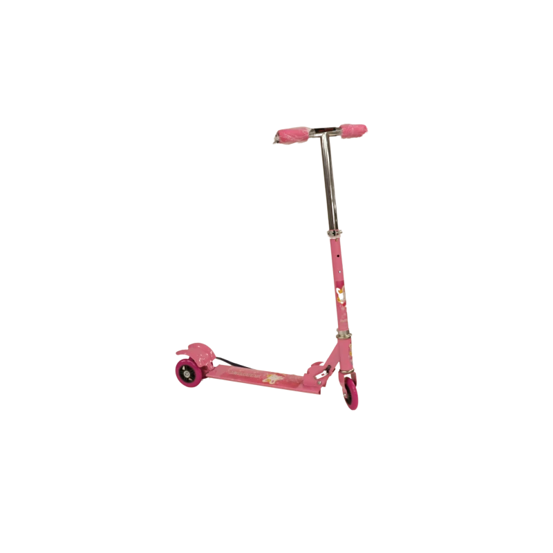 Scooter With Front and Back Wheels, Pink