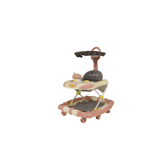 Baby Walker Jungle With Umbrella, Pink & Colorful Baby Walker Jungle With Umbrella, Pink & Colorful