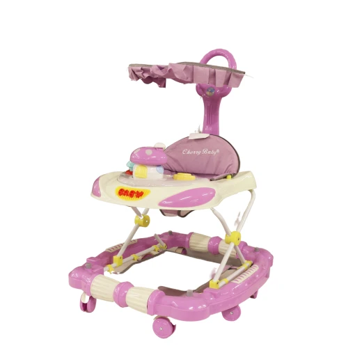 Baby Walker Jungle With Umbrella, Purple & Colorful Baby Walker Jungle With Umbrella, Purple & Colorful