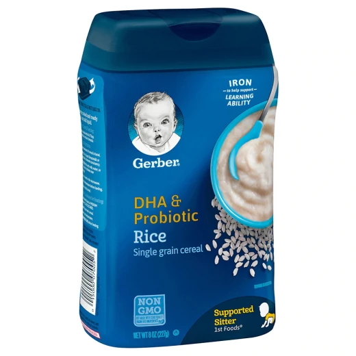 Gerber DHA and Probiotic Single-Grain Rice 277 g Gerber DHA and Probiotic Single-Grain Rice 277 g
