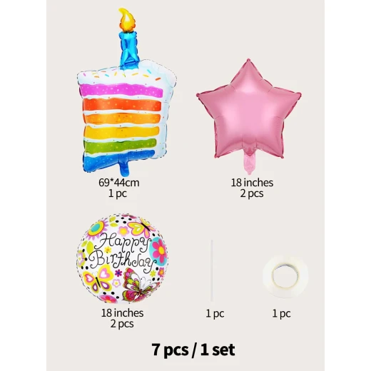 7pcs Birthday Party Balloon Set - Image 3