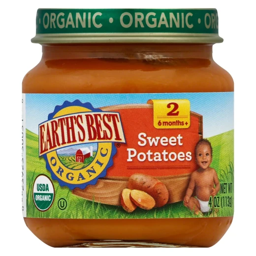 Earth's Best Organic Pureed Baby Food Sweet Potatoes, 113 g Earth's Best Organic Pureed Baby Food Sweet Potatoes, 113 g