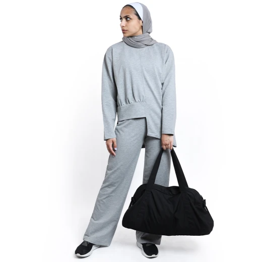 طقم هودي نسائي صغير من أر بي، رمادي غامق - أر بي - Image 3