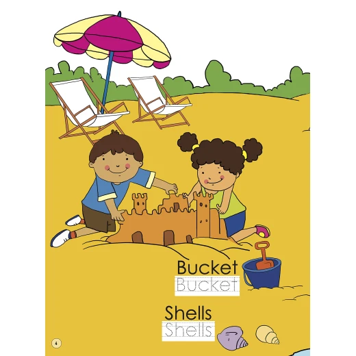 كتاب للكتابة و المسح للتعلم عن البحر - او ام - Image 4