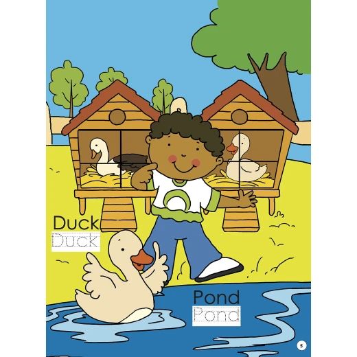 كتاب للكتابة و المسح للتعلم عن المزرعة - او ام - Image 5