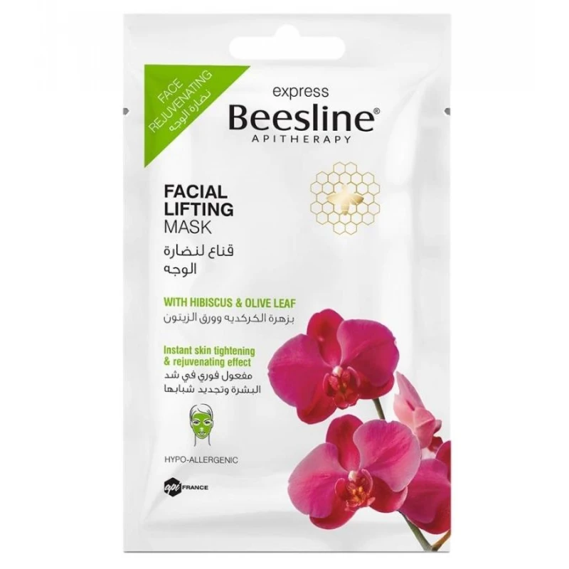 Beesline Rejuvenating Facial Lifting Mask With Hibiscus Flower And Olive Leaf, 25ml - Beesline