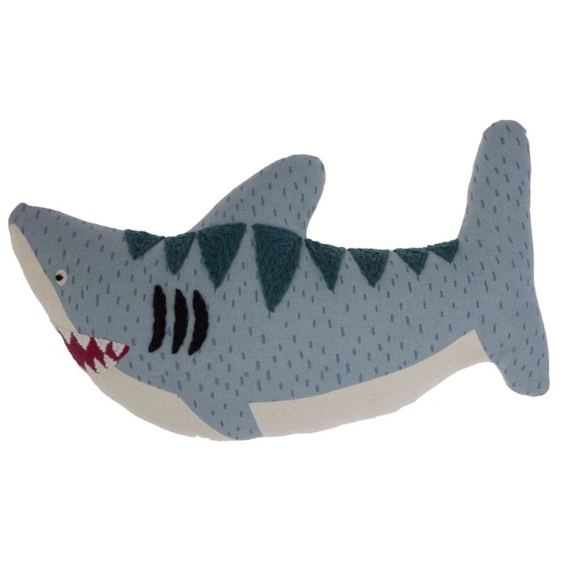 Stephen Joseph Embroidered Pillow Shark - Stephen Joseph