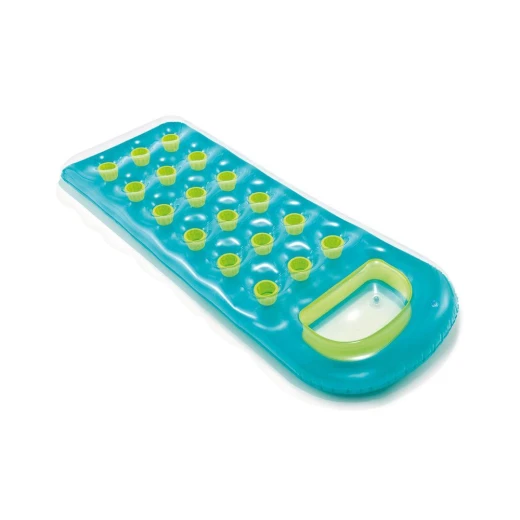 Intex 18-Pocket Suntanner Lounge Air Bed - Blue Intex 18-Pocket Suntanner Lounge Air Bed - Blue