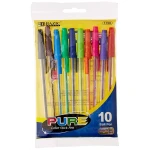 Bazic Pure Neon Color Stick Pen,10 Pens - Bazic