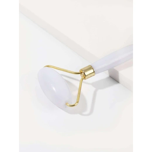 1pc Jade Stone Facial Roller Massager & 1pc Gua Sha Board - Image 3