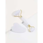 1pc Jade Stone Facial Roller Massager & 1pc Gua Sha Board