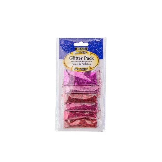 Bazic 6 Red Color Glitter Pack(2g) Bazic 6 Red Color Glitter Pack(2g)