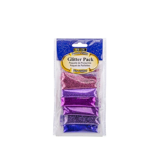 Bazic 6 Purple Color Glitter Pack (2g) Bazic 6 Purple Color Glitter Pack (2g)