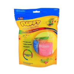 Bazic Fluorescent Color Air Dry Modeling Clay , 6 colors