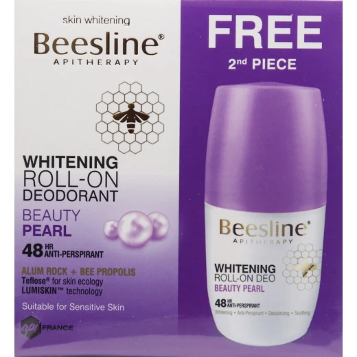 Beesline Beauty Pearl Deodorant Roll On, 50 Ml + 1 Free Beesline Beauty Pearl Deodorant Roll On, 50 Ml + 1 Free