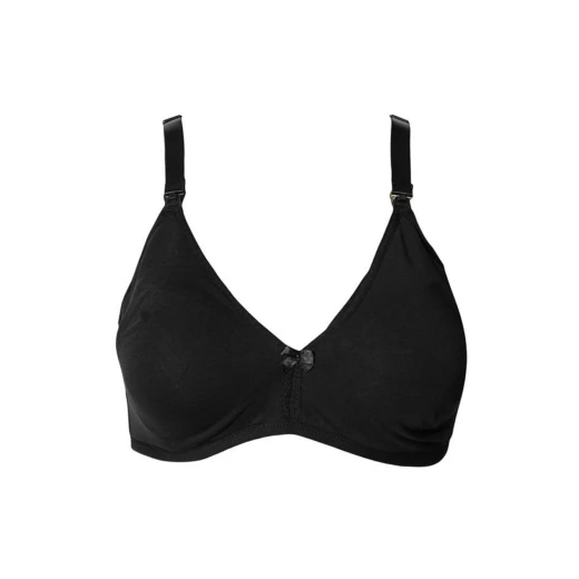 NBB Cotton Breastfeeding Bra Black, 85