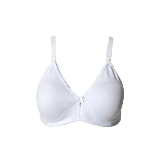 NBB Cotton Breastfeeding Bra White, 90