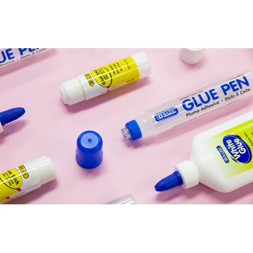 Bazic White Clear Liquid Glue Pen, 3 Pieces - Bazic - Image 3