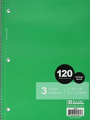 دفتر مخاضرات الحلزوني من بازيك ،  120 ورقة , بألوان متنوعة - بازيك - Image 3