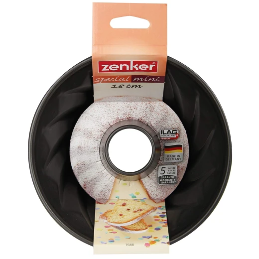 Zenker "Special Mini" Mini-Ring-Cake-Tin, Black, 18.5X11.5 cm Zenker "Special Mini" Mini-Ring-Cake-Tin, Black, 18.5X11.5 cm