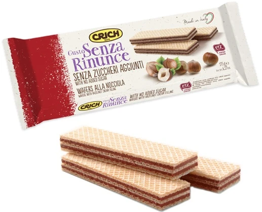 Crich - Waffles without sugar "Hazelnut" 175 g - Crich - Image 2