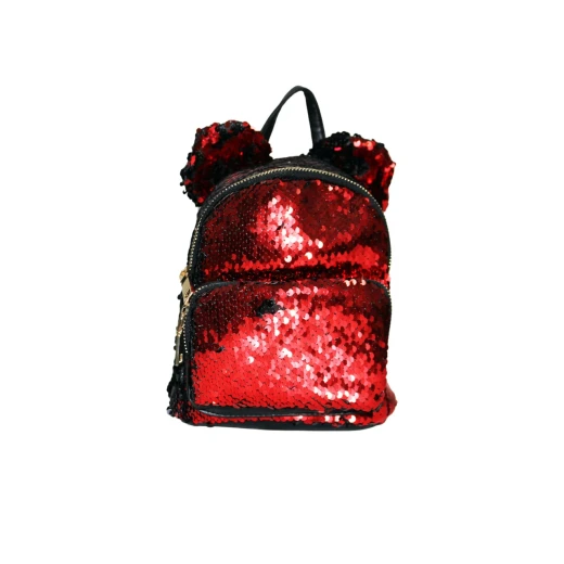 Little Fashionable Glittery Bag Pack For Girls ,Red , 20*18 cm Little Fashionable Glittery Bag Pack For Girls ,Red , 20*18 cm
